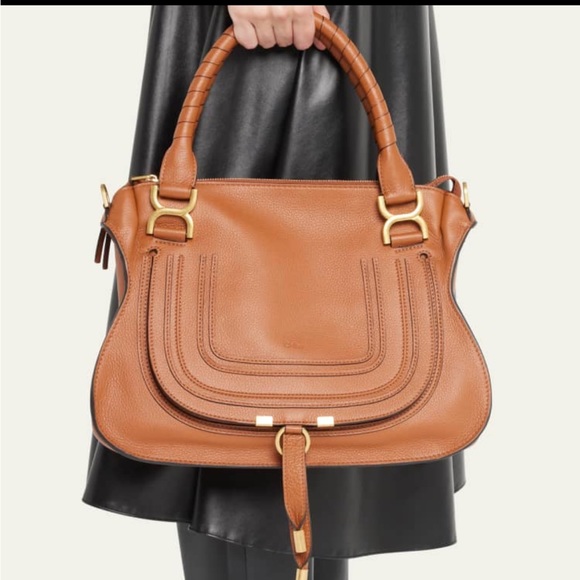 Chloe Marcie medium zip leather satchel - Picture 7 of 12